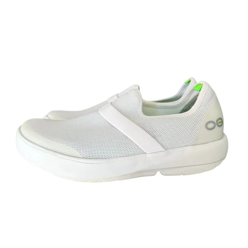 OOFOS Oomg Low‎ Mesh White US Women's Size 10